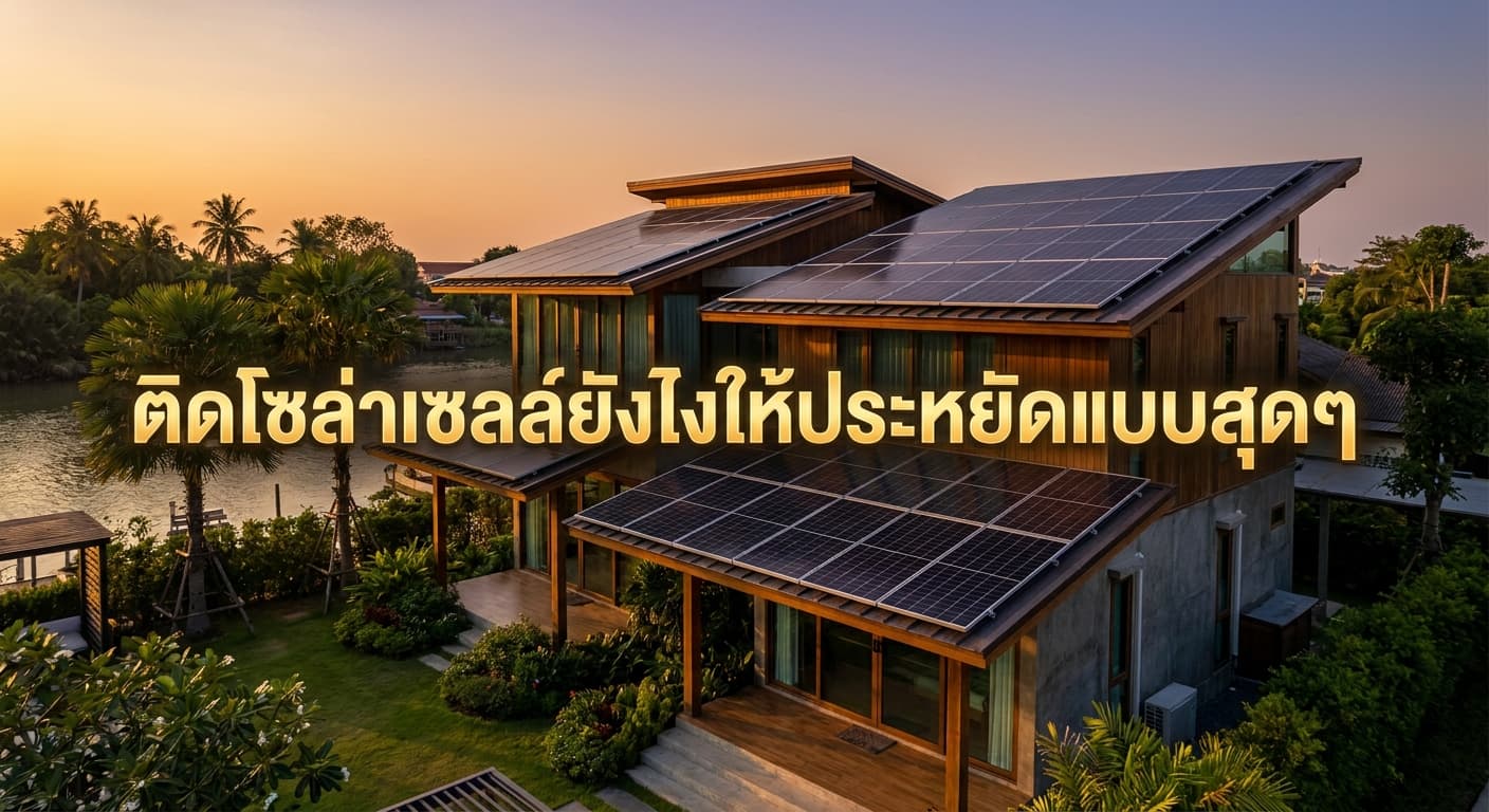 ติดโซล่าเซลล์ยังไงให้ประหยัดแบบสุดๆ เคล็ดลับลดค่าไฟที่ชาวอยุธยาต้องรู้ โดย Aneetech